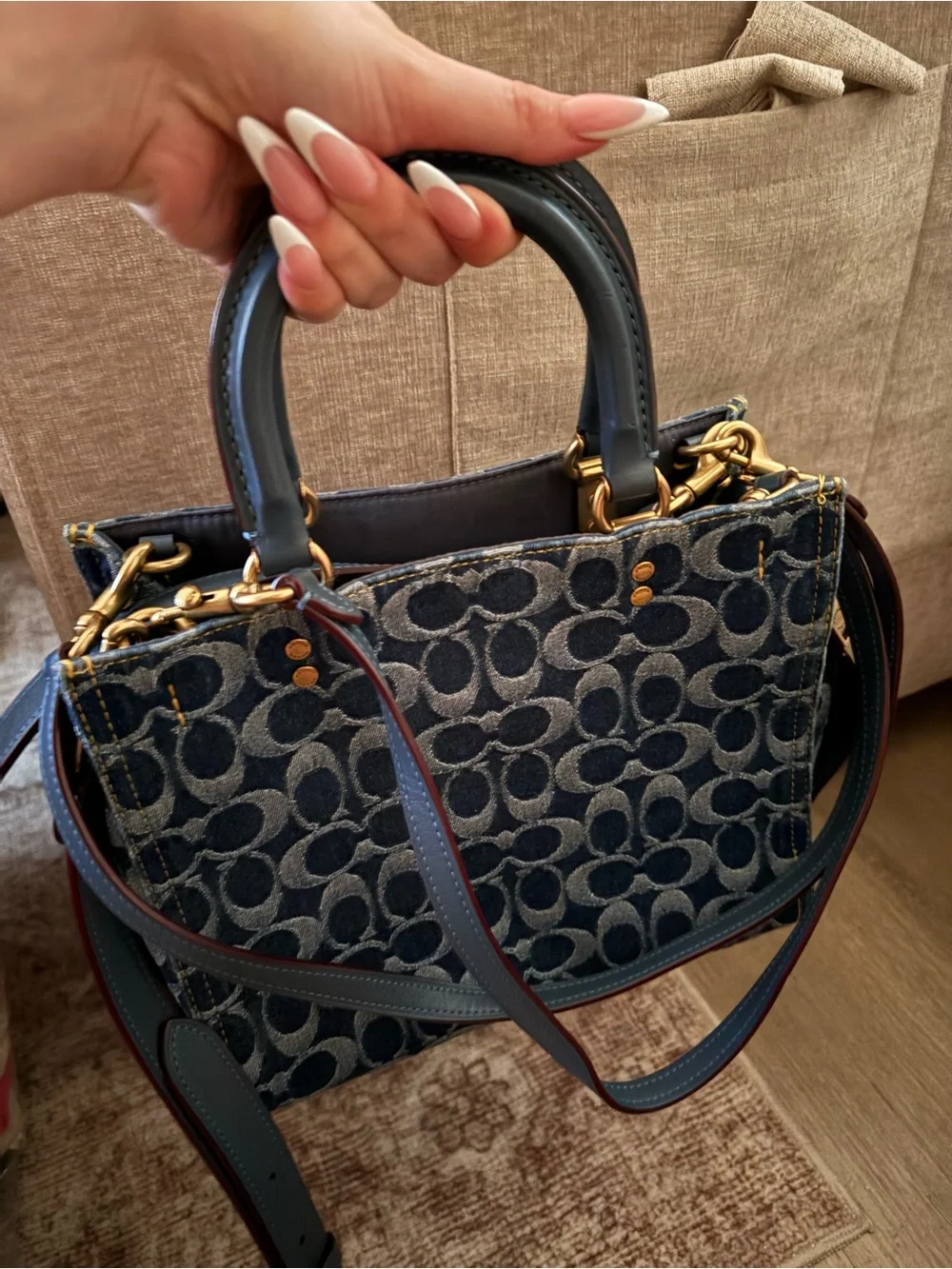 Coach Denim Rogue Bag 25